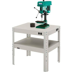 Machine Stand, Steel Square Edge, 24"W x 18"D x 18-24"H