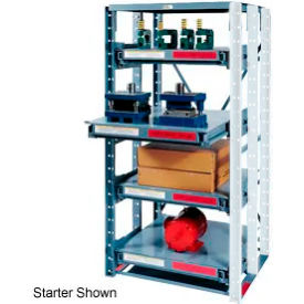 4 Shelf, Extra HD Open Steel Roll Out Shelving, Add On, 48"W x 36"D x 85"H, Gray