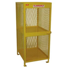Cylinder Storage Cabinet, Vertical Single Door 8 Cylinders, 33"Wx40"Dx71"H