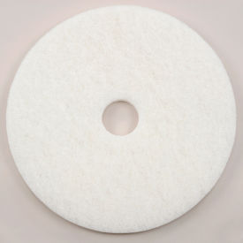 20" Polishing Pad, White, 5 Per Case