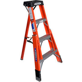 4' Fiberglass Tripod Step Ladder - FTP6204