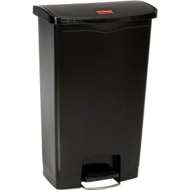 Slim Jim 1883613 Plastic Step On Container, Front Step 18 Gallon - Black