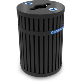 Recycling Can w/Open Top, 45 Gallon, Black