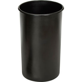 Plastic Liner For Round Aluminum Trash Cans, 35 Gallon, Black