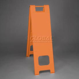 Narrowcade Barricade Sign Stand w/ 2 Panels & No Sheeting, 13"W x 45"H, Orange