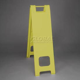 Narrowcade Barricade Sign Stand with 2 Panels, 13"W x 45"H, Yellow
