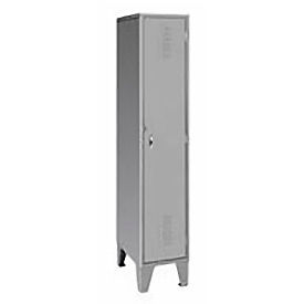 1-Tier 1 Door Locker, 18"W x 18"D x 72"H, Gray, All-Welded