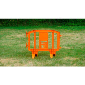 MINIT Plastic Barricade, Interlocking, Orange