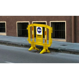 MINIT™ Interlocking Plastic Barricade, Yellow