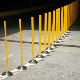 Surface Mount Flexible Stake 36" H Yellow