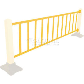 Safety Steel Galvanized Rail with Bracket 10 Ft. Yellow
