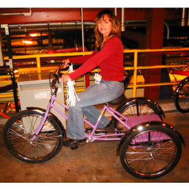 Adaptable Tricycle 500 Lb Capacity 1 Speed Coaster Brake with Platform Yellow