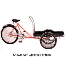Front-Loader Tricycle 500 Lb Capacity w/Platform 37" Axle Orange