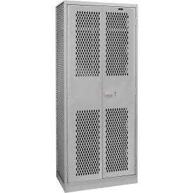 TA 50 Military Gear Storage Locker, 42"W x 24"D x 78"H, Dark Gray, Assembled