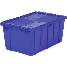 Flipak Plastic Distribution Container, 26-7/8"L x 17"W x 12"H, Blue
