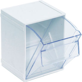 Quantum Tip Out Interlocking Bin 4-1/2 x 4 x 6 White