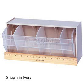 Dividable Tip Out Bin 11-7/8 x 5-1/4 x 5-15/16 White
