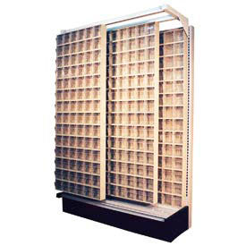 Quantum Gondola Slider System with 56 Tip Out Ivory Bins