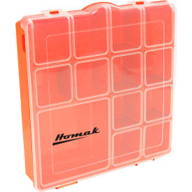 7 Adjustable Tall Plastic Compartment Storage Box, 8"L x 8"W x 1-3/4"H