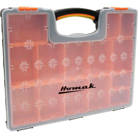 Plastic Organizer With 22 Removable Bins, 16-1/2"L x 13"W x 2-3/8"H