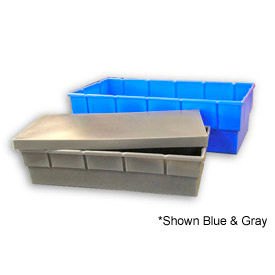 Storage Container with Lid, 36"L x 6"W x 4-1/2"H, Red