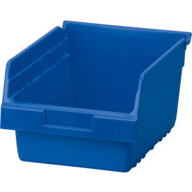 ShelfMax Plastic Nesting Storage Shelf Bin - 8-3/8"W x 11-5/8"L x 6"H Blue
