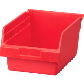 ShelfMax Plastic Nesting Storage Shelf Bin - 8-3/8"W x 11-5/8"L x 6"H Red