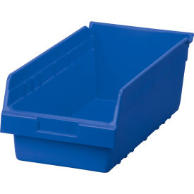 ShelfMax Plastic Nesting Storage Shelf Bin 30088 - 8-3/8"W x 17-7/8"L x 6"H Blue