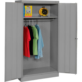 Standard Wardrobe Cabinet - 36x18x72 Medium Grey Unassembled