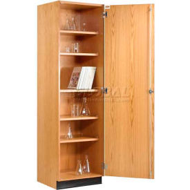 Wood Solid Door Tall Storage Cabinet - 24"W x 22"D x 84"H