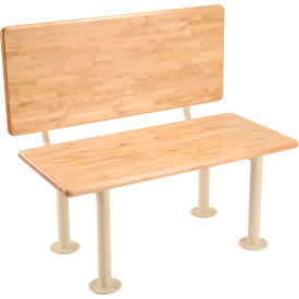 ADA Locker Room Bench, Hardwood, 42"W x 20"D x 17-1/4"H