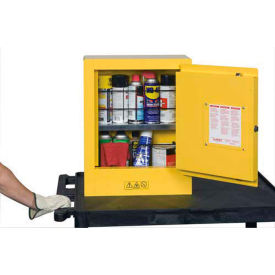 Mini Flammable Cabinet 17"x8"x22" Yellow