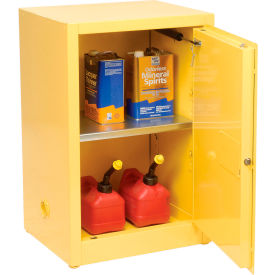 Compact Flammable Cabinet - Self Close Door 12 Gallon