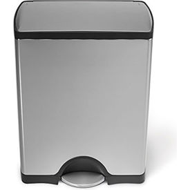 Rectangular Step Can - 13 Gallon Brushed SS
