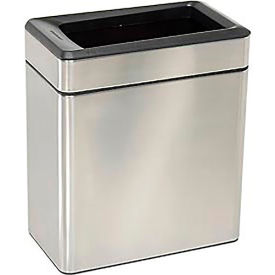 Stainless Steel Open Profile Trash Can, 2-3/5 Gallon