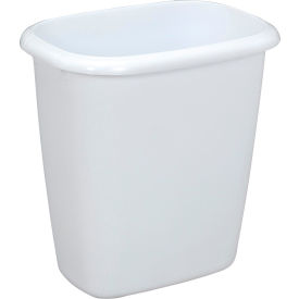 Vanity Wastebasket 14 Quart, White