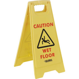 Floor Sign 2 Sided - Caution Wet Floor