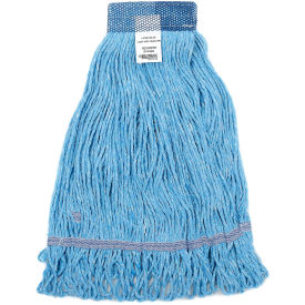 Large Blue Looped Mop Head, Wide Band
