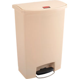 Slim Jim 1883552 Plastic Step On Container, Front Step 24 Gallon - Beige