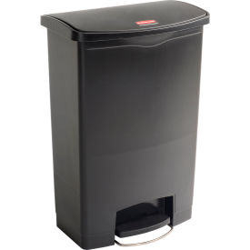Slim Jim 1883615 Plastic Step On Container, Front Step 24 Gallon - Black