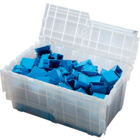 Flipak® Attached Lid Container, 26-7/8"L x 17"W x 12-5/8"H, Clear