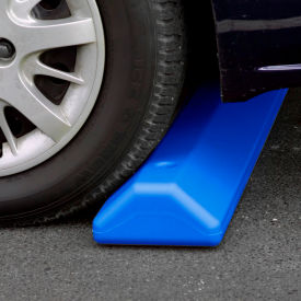 Parking Curb with Hardware 72"L x 4"H x 8"W Blue