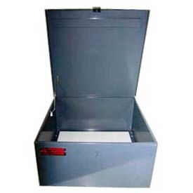 Steel Cabinet for Worksman Mover Industrial Tricycles w/ Lockable Hasp, 22x22x11