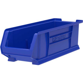 Plastic Super-Size Stacking Bin, 23-7/8"L x 8-1/4"W x 7"H, Blue