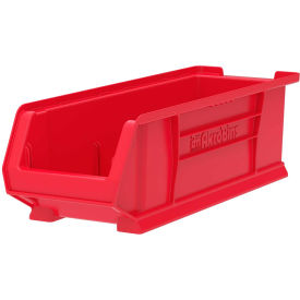 Plastic Super-Size Stacking Bin, 23-7/8"L x 8-1/4"W x 7"H, Red