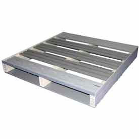 Extruded Open Deck Pallet, Plastic, Lipped, 2-Way, 36" x 36", 3000 Lb Static Capacity