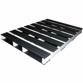 Extruded Open Deck Pallet, Plastic, 2-Way Entry, 60" x 42", 3000 Lb Static Capacity