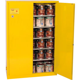 Safety Cabinet with Manual Close - 60 Gallon Yellow