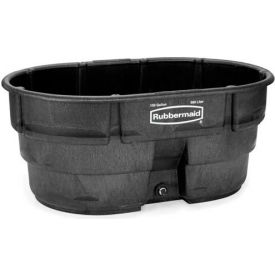 Black Commercial Stock Tank, 150 Gallon Capacity