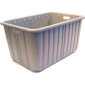 Plastic Tote-Alls Tote Container, 28-1/2"L x 19"W x 15"H, Gray